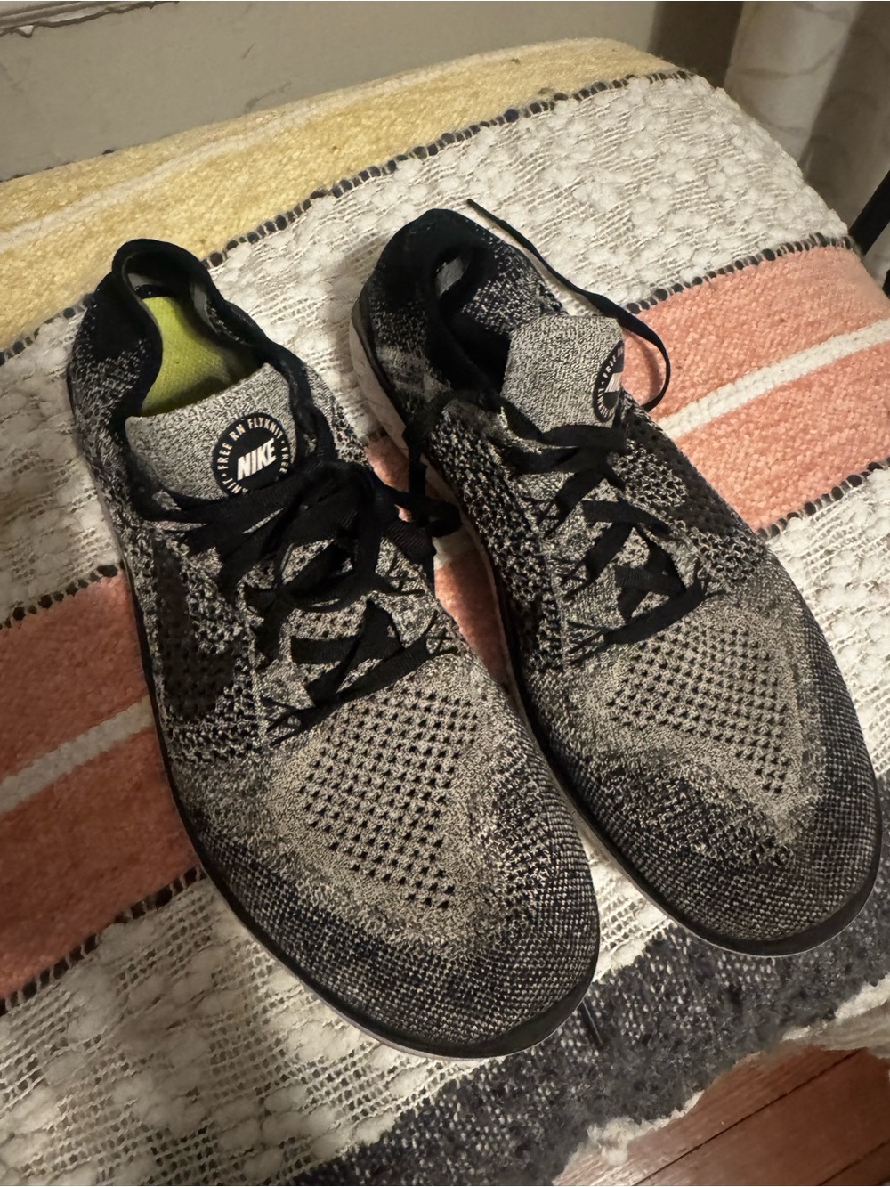 Nike Men’s Flyknit Training Shoes - Black and Gray
